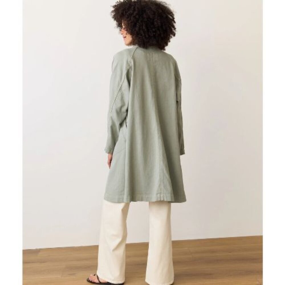 Marine Layer Shadow Kaisa Longline Coat Size Medium 23598 - Picture 4 of 15